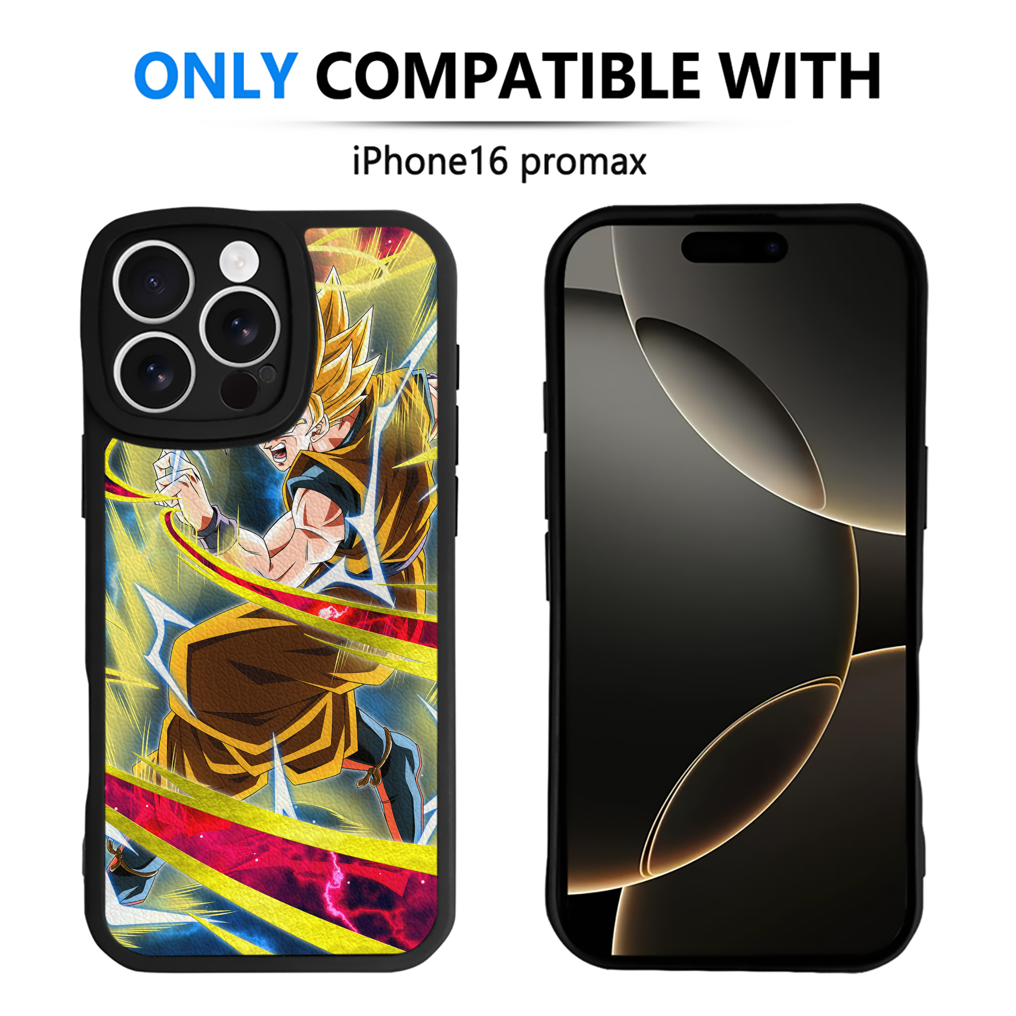 （画像用） ドラゴンボール DRAGON BALL 【iPhone 16シリーズ対応】シリコンスマホケース（レザー調） 材質：シリコン